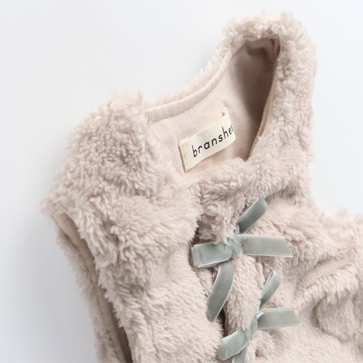 ハート総柄ボアベスト | ブランシェス | 詳細画像5