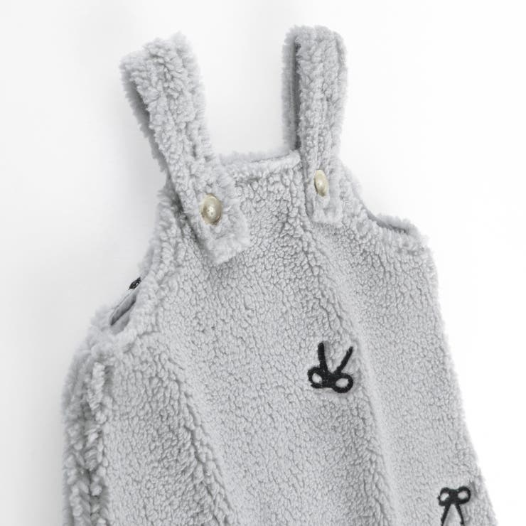 リボン総柄刺しゅうボアジャンパースカート リンクコーデ おそろい | ブランシェス | 詳細画像10 