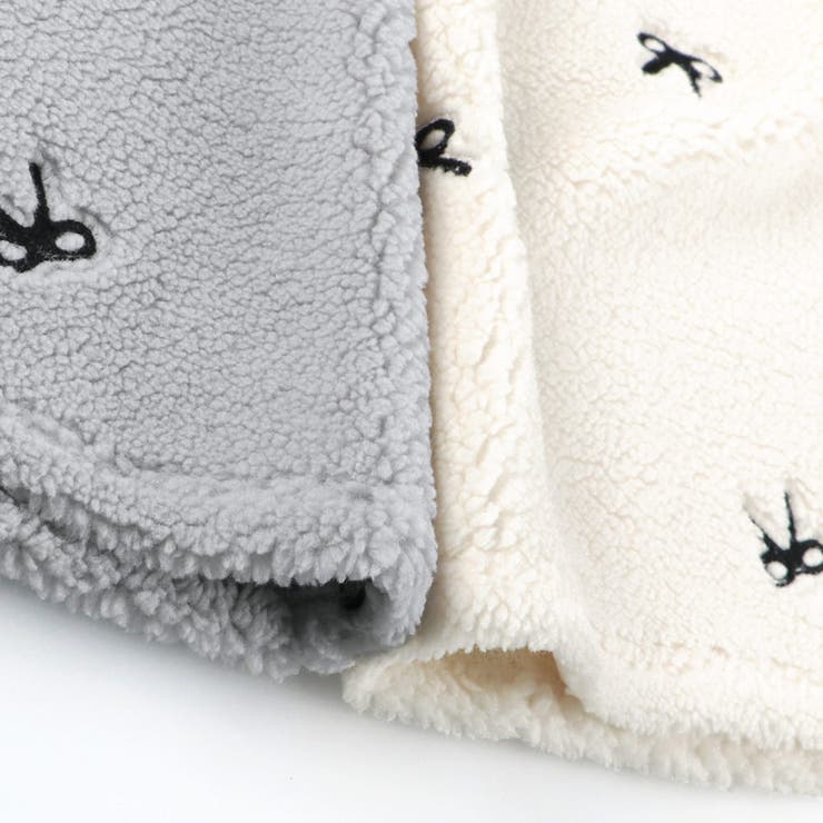 リボン総柄刺しゅうボアジャンパースカート リンクコーデ おそろい | ブランシェス | 詳細画像12 