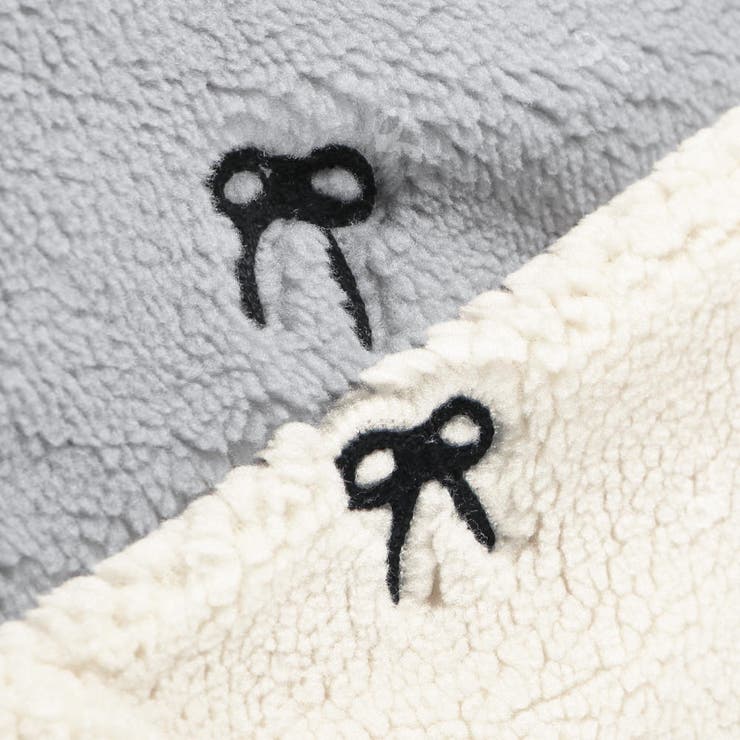 リボン総柄刺しゅうボアジャンパースカート リンクコーデ おそろい | ブランシェス | 詳細画像14 