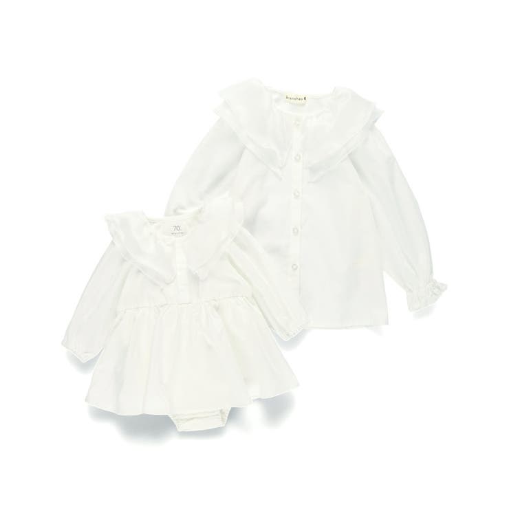 【おそろい】シフォン襟カバーオール | ブランシェス | 詳細画像10 