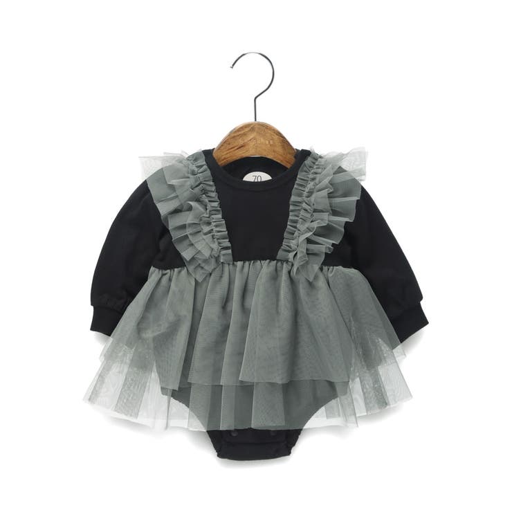 【おそろい】チュールレイヤード風カバーオール | ブランシェス | 詳細画像1 