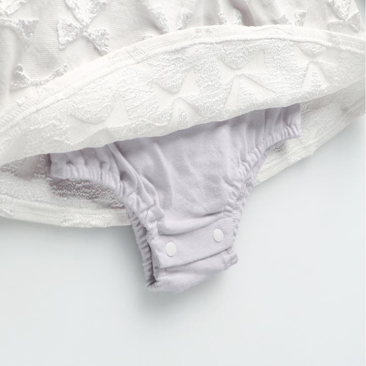 【おそろい】リボン柄ドッキングカバーオール | ブランシェス | 詳細画像7 