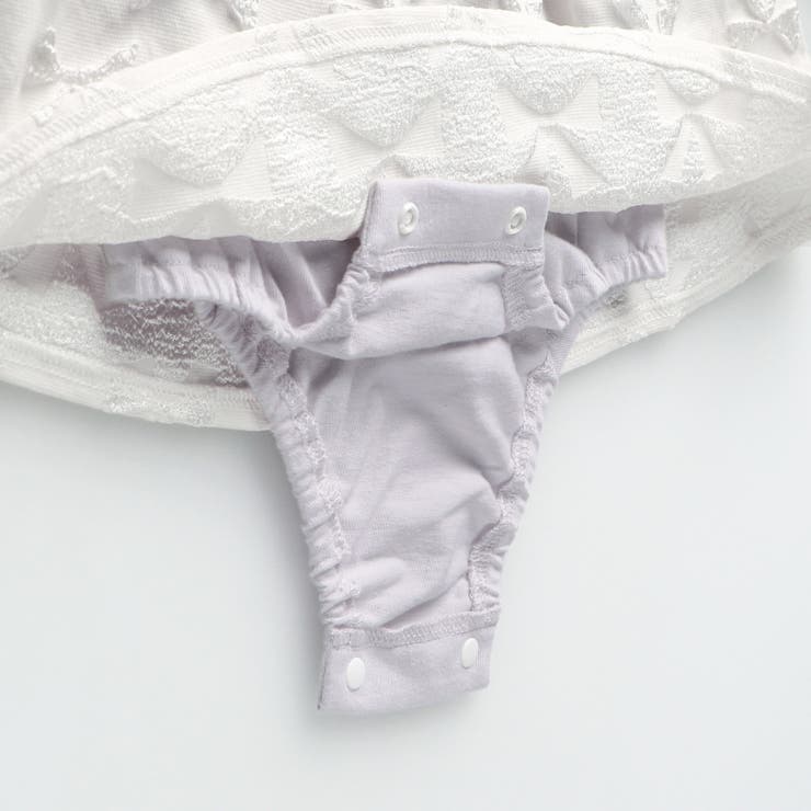 【おそろい】リボン柄ドッキングカバーオール | ブランシェス | 詳細画像8 