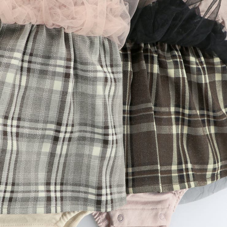 【おそろい】チェック柄ジャンパースカート風カバーオール | ブランシェス | 詳細画像10 
