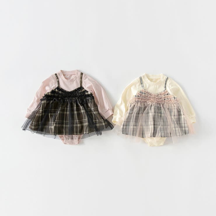 【おそろい】チェック柄ジャンパースカート風カバーオール | ブランシェス | 詳細画像18 