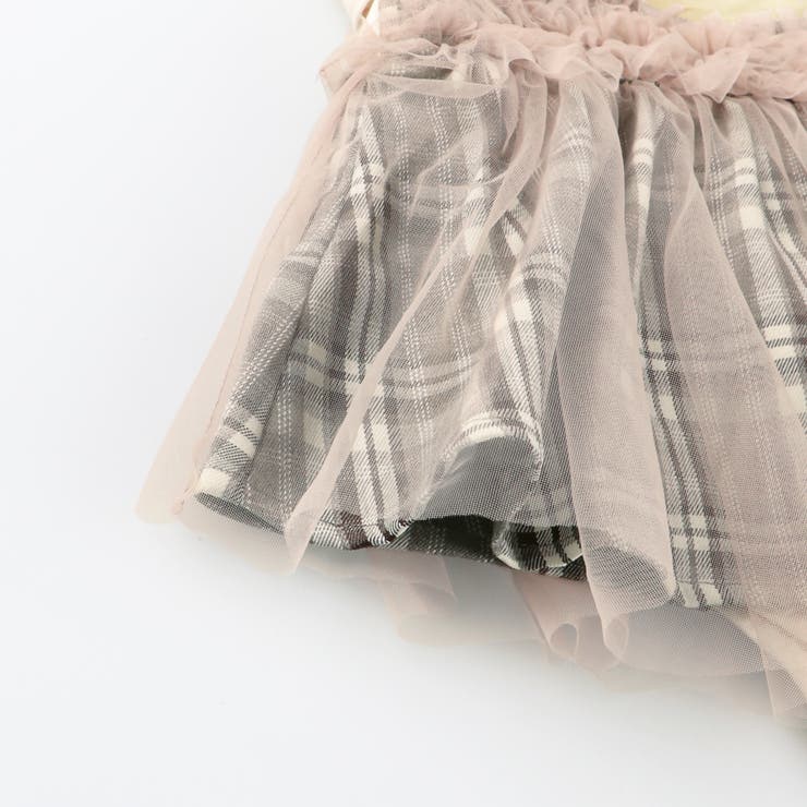 【おそろい】チェック柄ジャンパースカート風カバーオール | ブランシェス | 詳細画像8 