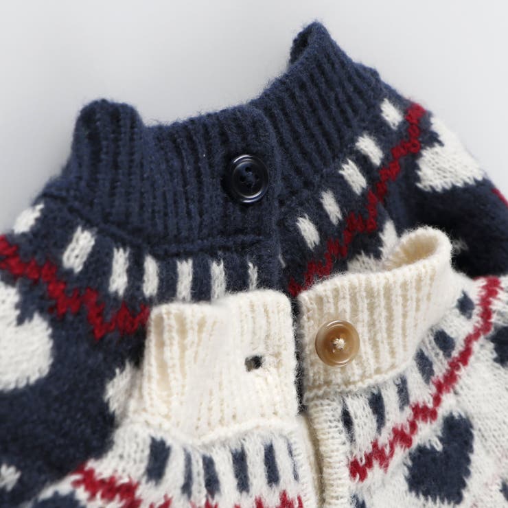 【マシンウォッシャブル】ノルディック風ハート柄カバーオール | ブランシェス | 詳細画像18 