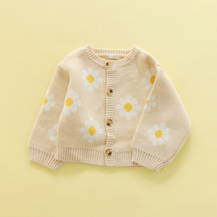 【お花シリーズ】ジャガードカーディガン | ブランシェス | 詳細画像1 
