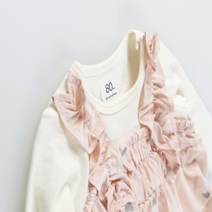 ハート柄刺しゅうカバーオール | ブランシェス | 詳細画像8 