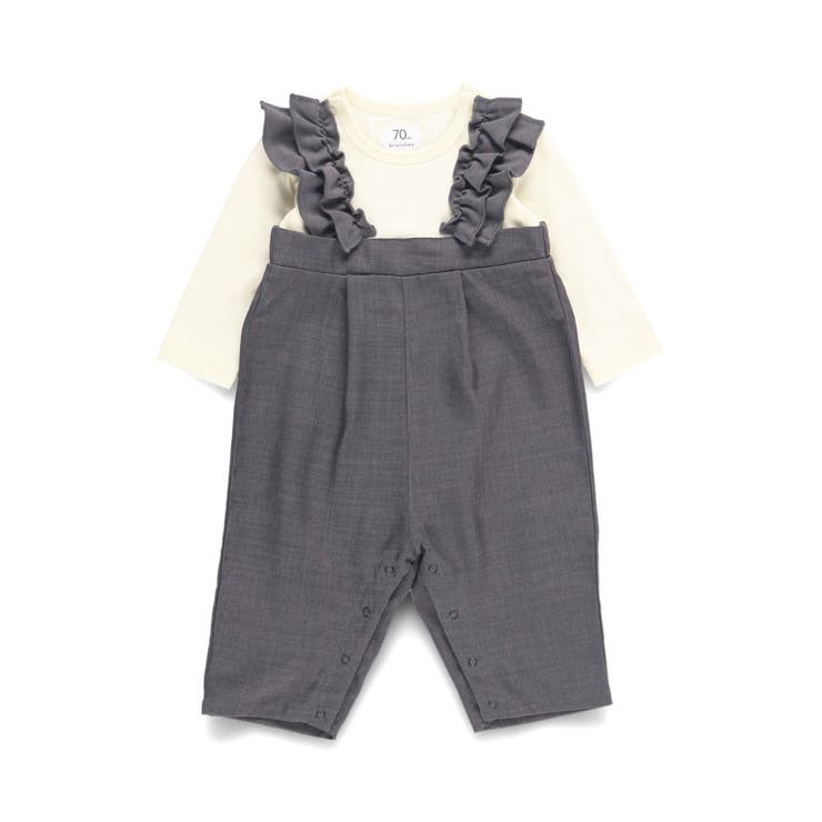 フリルサロペット風カバーオール | ブランシェス | 詳細画像12 