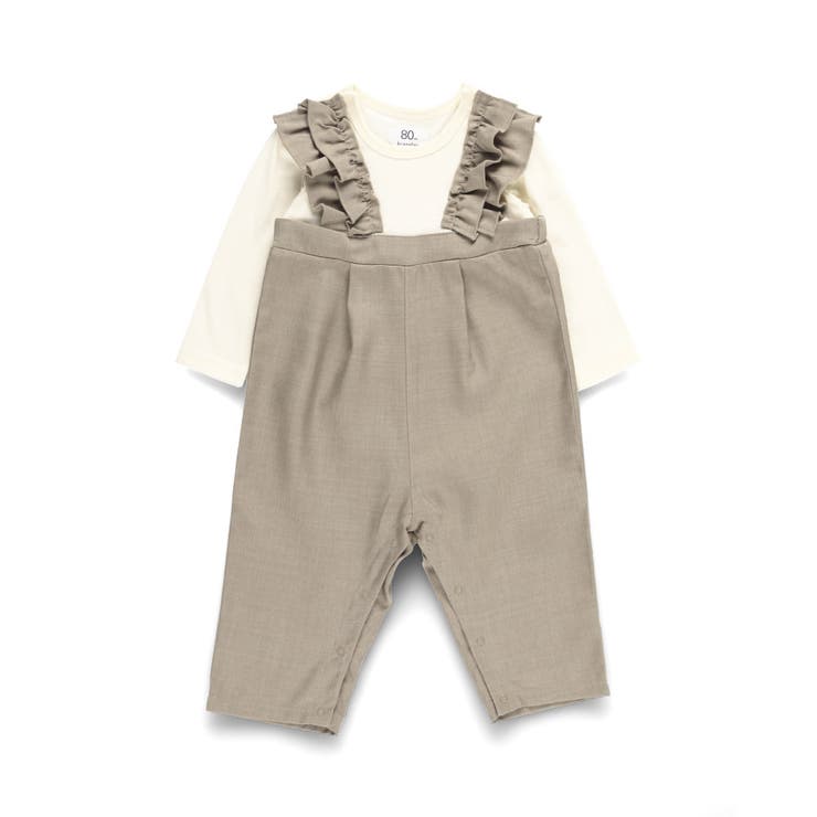 フリルサロペット風カバーオール | ブランシェス | 詳細画像2 