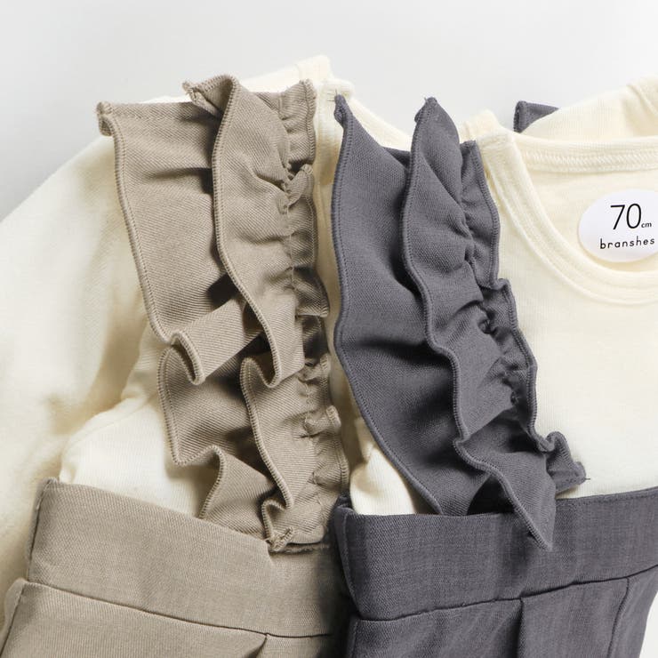 フリルサロペット風カバーオール | ブランシェス | 詳細画像6 