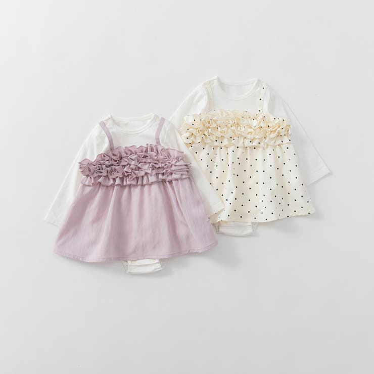 【おそろい】胸フリルカバーオール | ブランシェス | 詳細画像13 