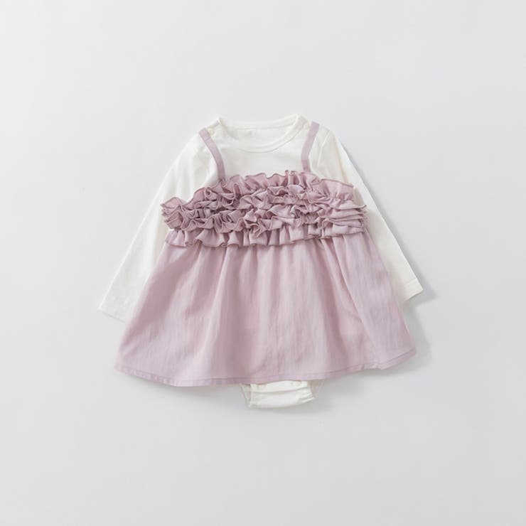 【おそろい】胸フリルカバーオール | ブランシェス | 詳細画像8 