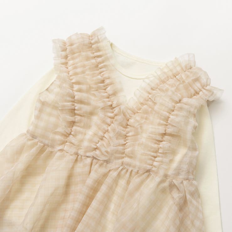 チュールベストカバーオールセット | ブランシェス | 詳細画像3 