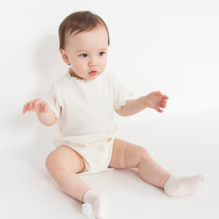 ストレッチテレコ半袖ボディスーツ | ブランシェス | 詳細画像4 