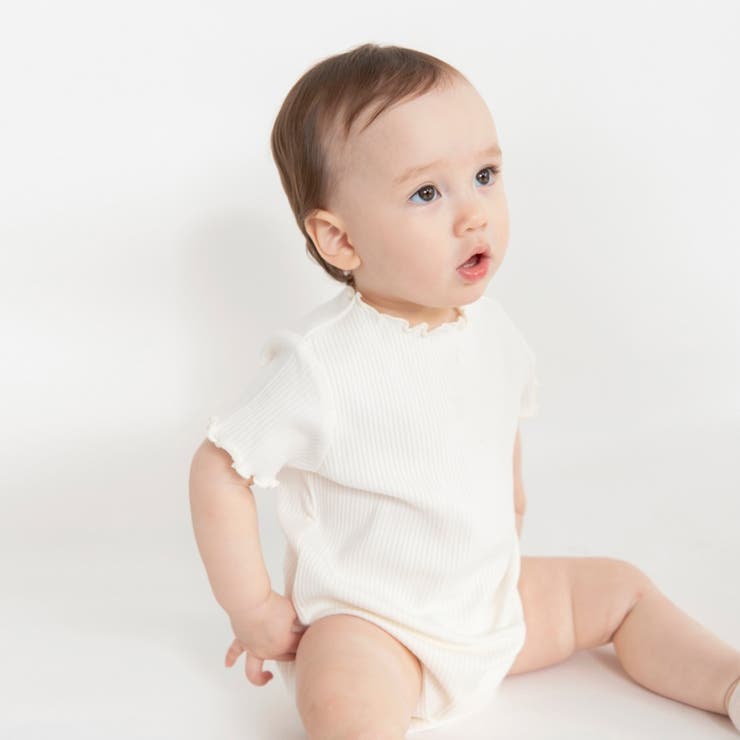 ストレッチテレコ半袖ボディスーツ | ブランシェス | 詳細画像6 