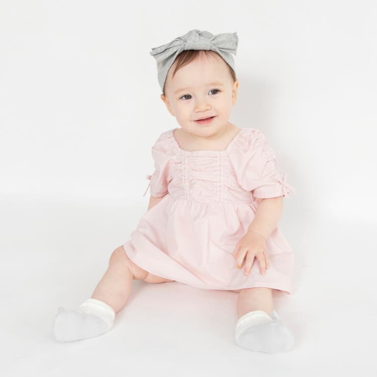 【おそろい】シャーリングリボンカバーオール | ブランシェス | 詳細画像1 