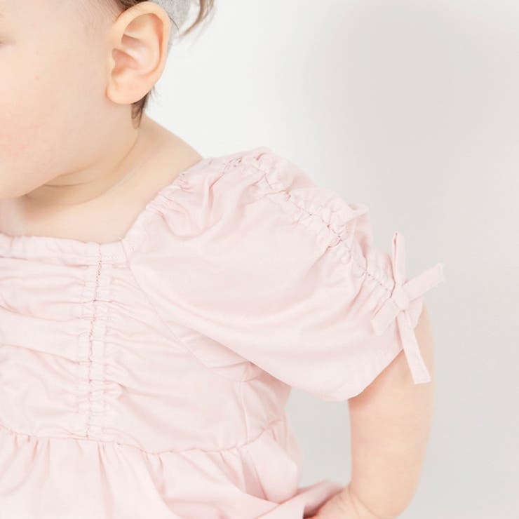 【おそろい】シャーリングリボンカバーオール | ブランシェス | 詳細画像14 