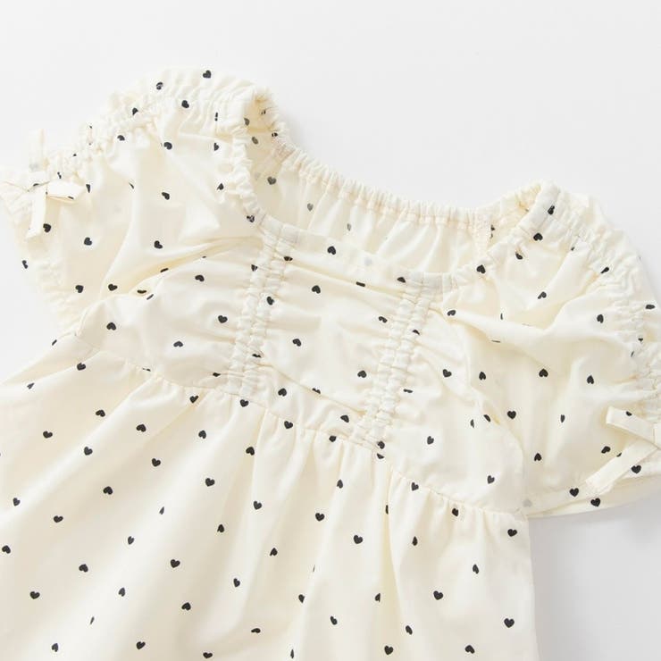 【おそろい】シャーリングリボンカバーオール | ブランシェス | 詳細画像3 