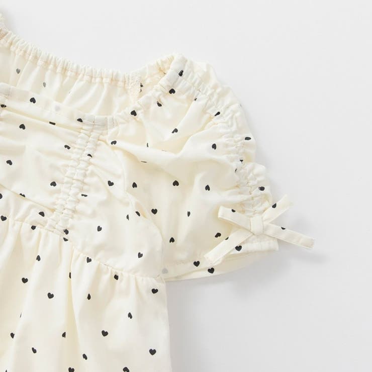 【おそろい】シャーリングリボンカバーオール | ブランシェス | 詳細画像4 