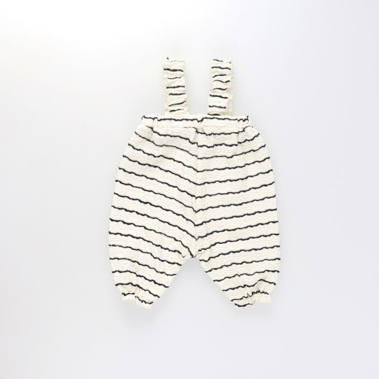 【おそろい】カットジャガードサロペット風カバーオール | ブランシェス | 詳細画像2 