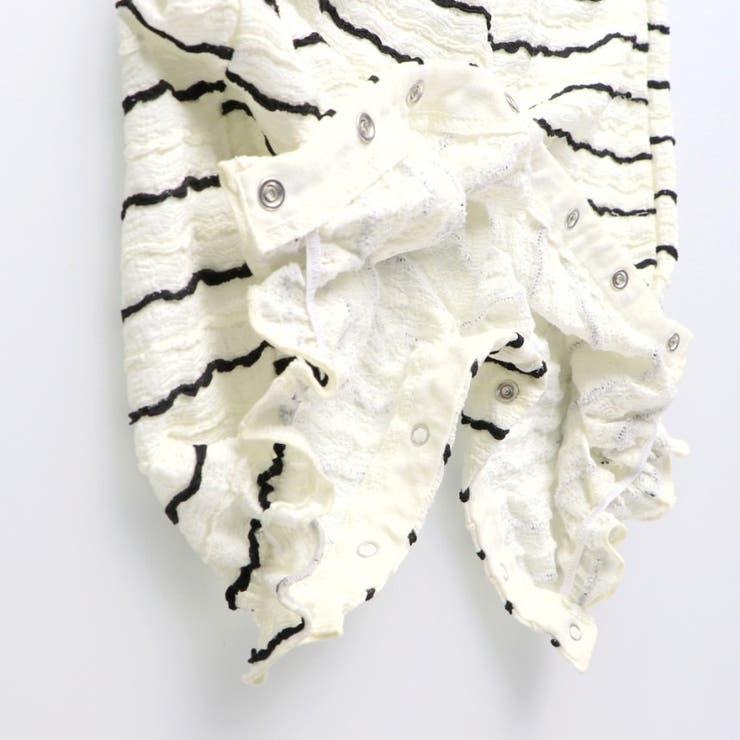 【おそろい】カットジャガードサロペット風カバーオール | ブランシェス | 詳細画像5 