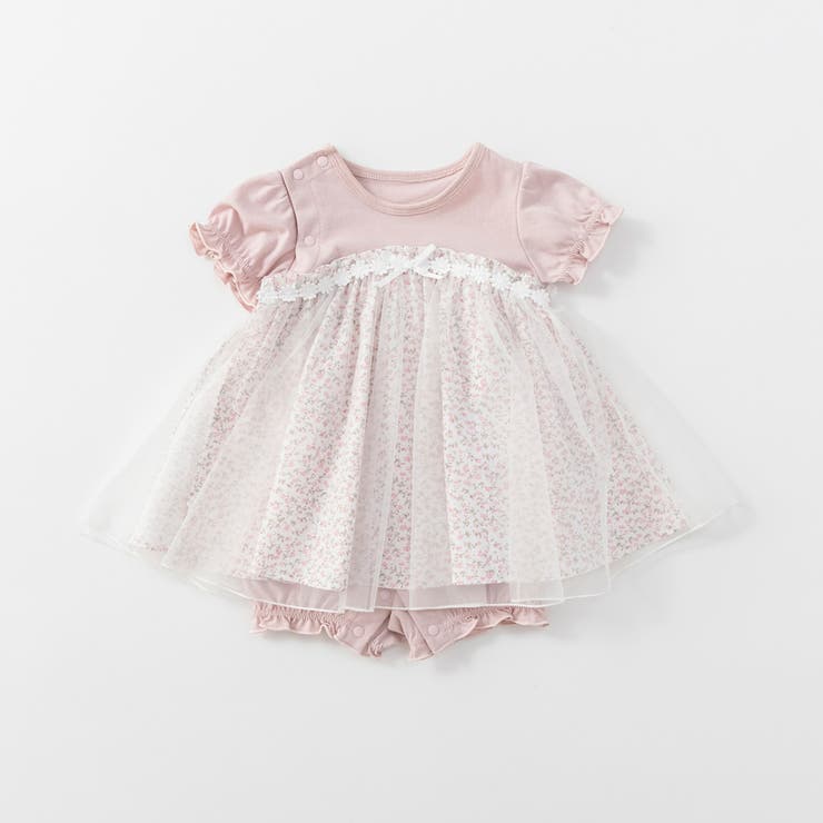 ピンク | チュールドッキングカバーオール | ブランシェス