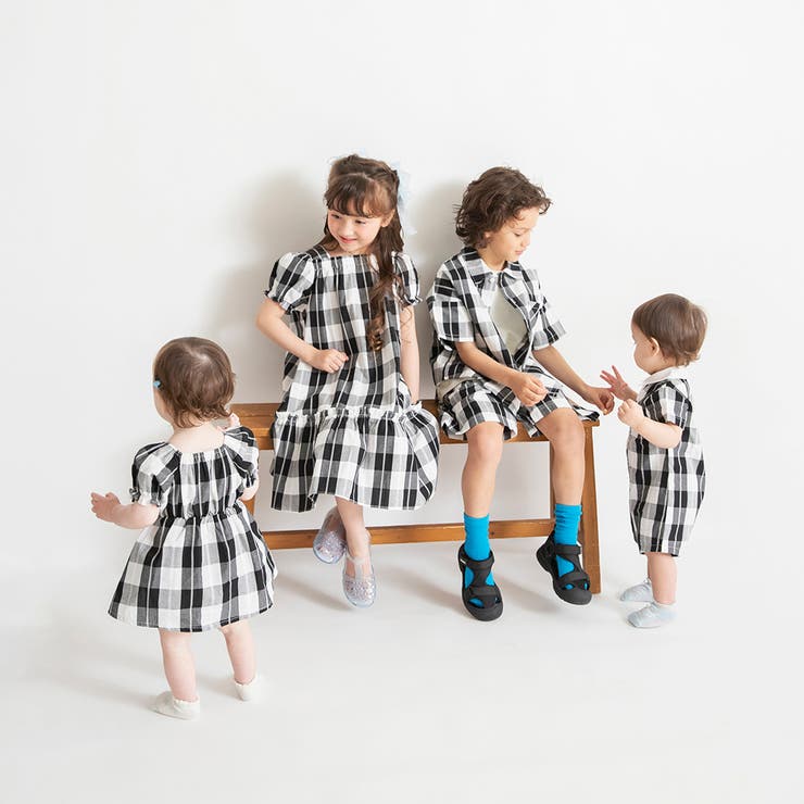 【おそろい】ブロックチェックカバーオール | ブランシェス | 詳細画像15 