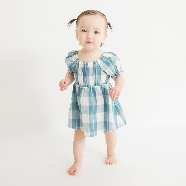 【おそろい】ブロックチェックカバーオール | ブランシェス | 詳細画像3 