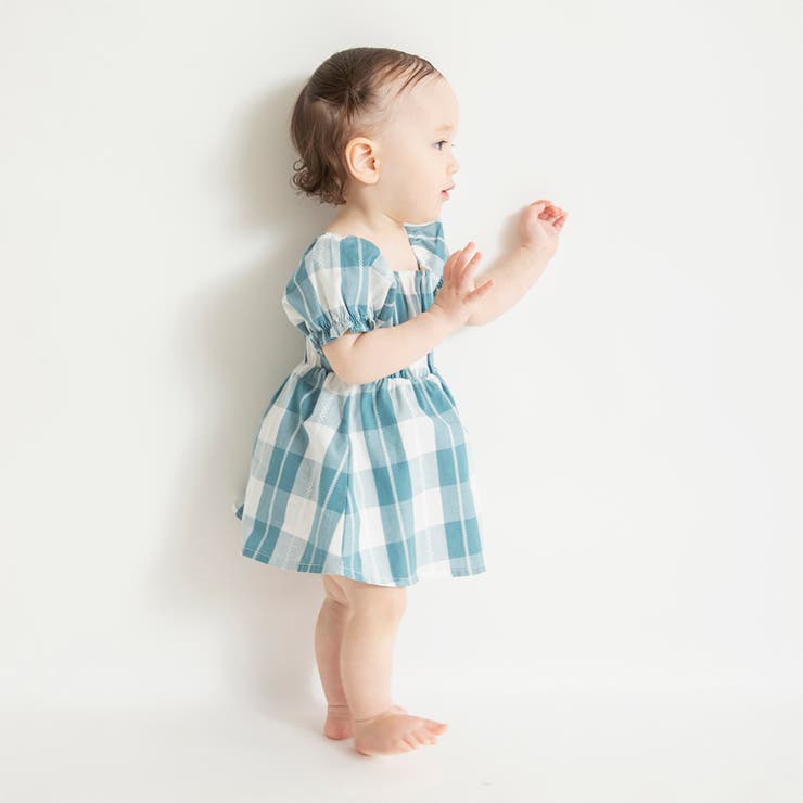 【おそろい】ブロックチェックカバーオール | ブランシェス | 詳細画像4 