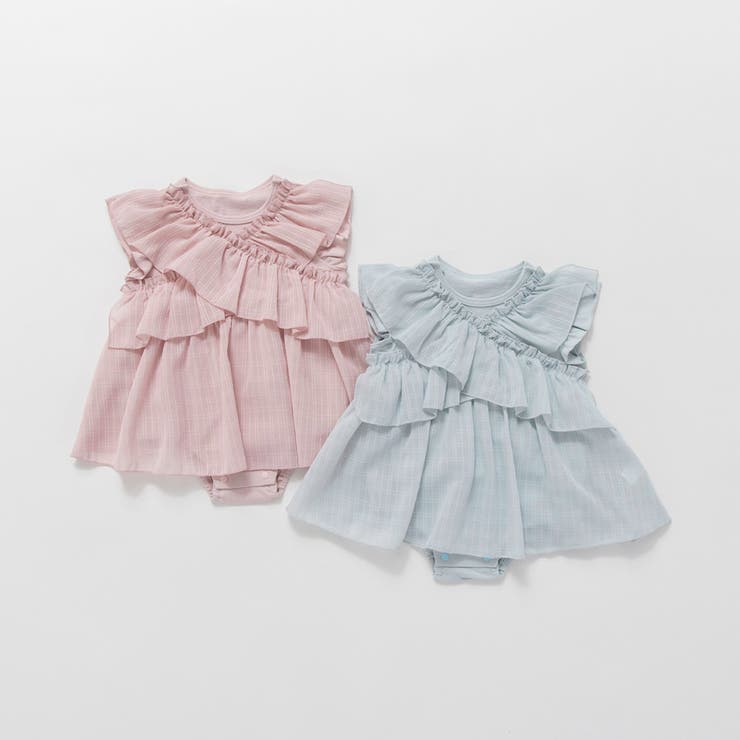 【おそろい】フリルクロスカバーオール | ブランシェス | 詳細画像8 