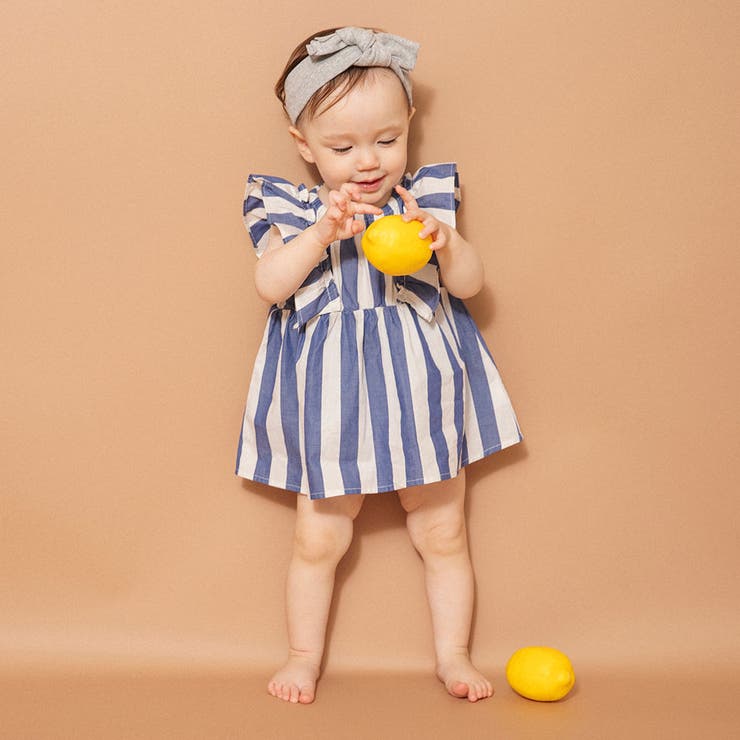 【おそろい】先染めストライプカバーオール | ブランシェス | 詳細画像3 