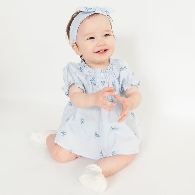 【おそろい】花刺しゅうトップス＆ブルマ セット ベビー | ブランシェス | 詳細画像14 