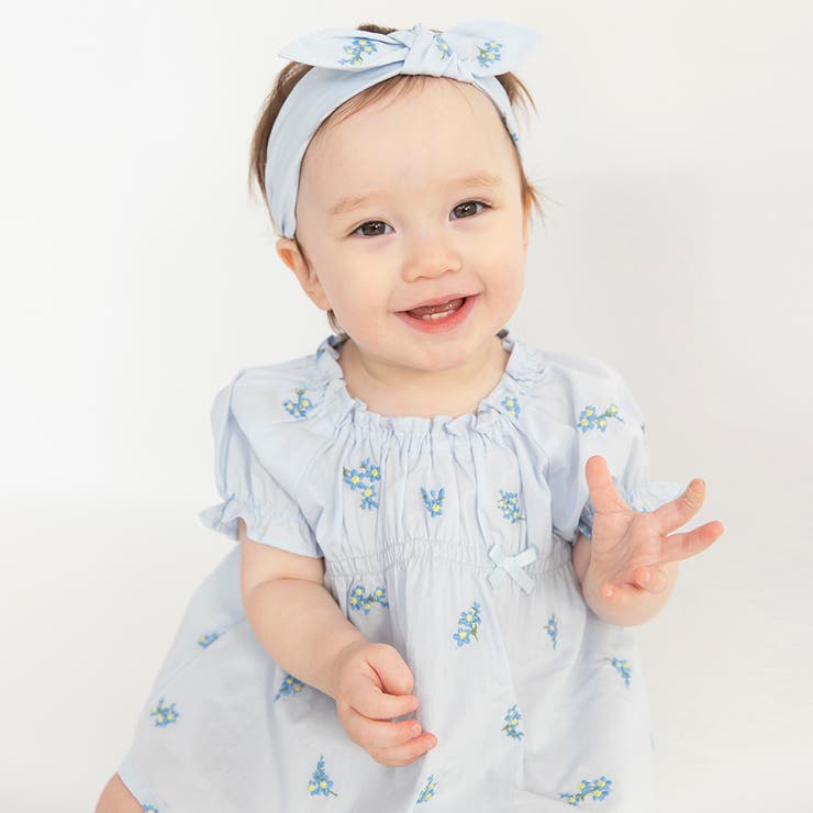 【おそろい】花刺しゅうトップス＆ブルマ セット ベビー | ブランシェス | 詳細画像15 