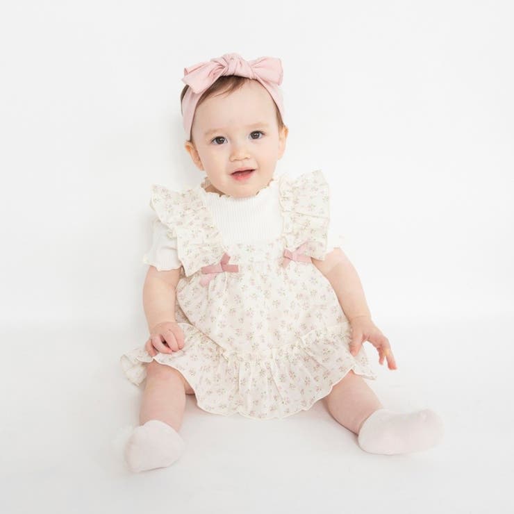 ピンク | 肩フリルチュニック＆ブルマセット | ブランシェス