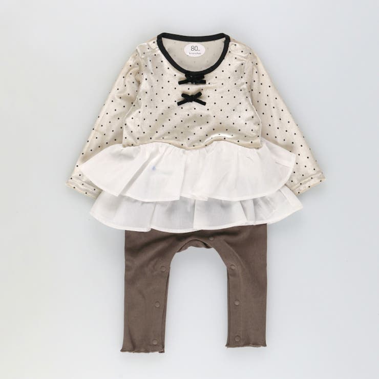 アイボリー | 【おそろい】ベロアカバーオール | ブランシェス