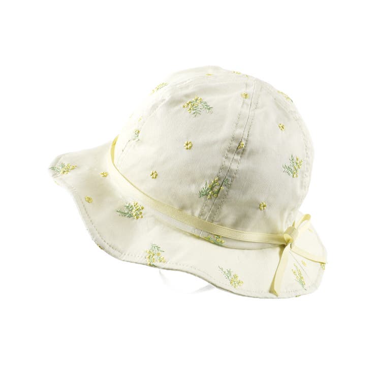 オフホワイト | 【ベビー】総柄刺しゅうハット | ブランシェス