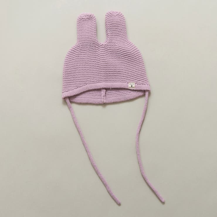 ラベンダー | うさぎ耳ベビー ニット帽/ニットキャップ/うさみみ | ブランシェス