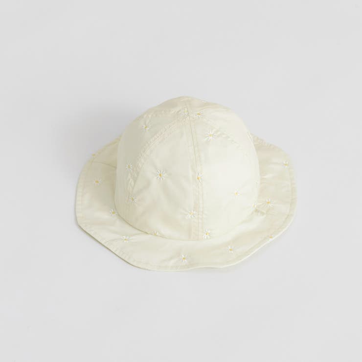 アイボリー | 【ベビー】総柄刺しゅうハット | ブランシェス