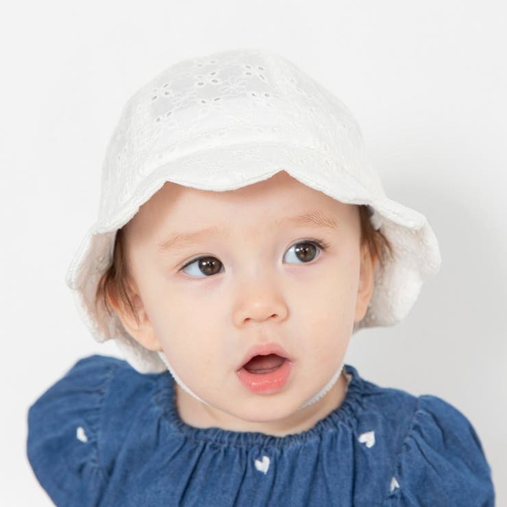 【ベビー】カットワークレースハット | ブランシェス | 詳細画像3 