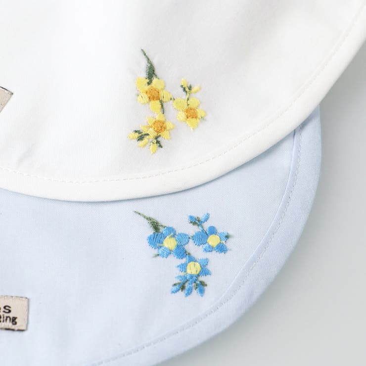 【おそろい】花刺しゅうスタイ/ベビー/ベビー小物/小花柄/ペア/リンクコーデ	 | ブランシェス | 詳細画像6 