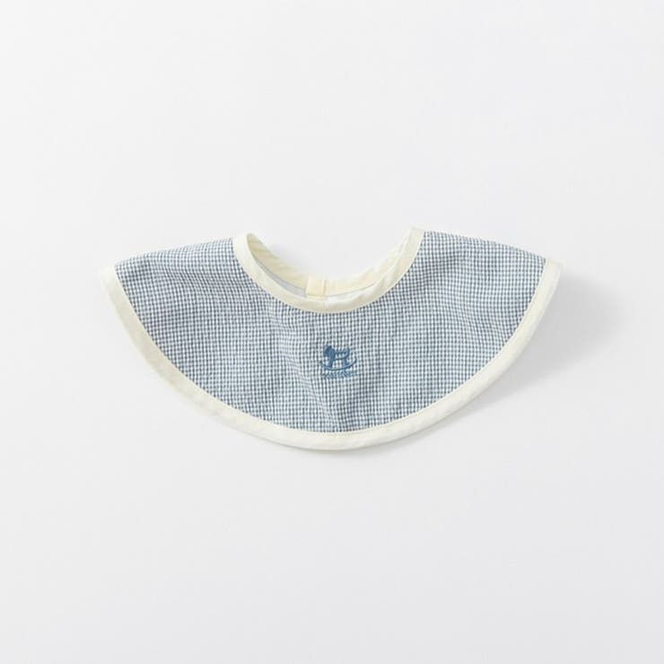 【ベビー】チェック柄まあるいスタイ | ブランシェス | 詳細画像2 