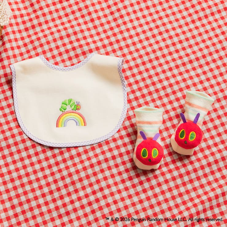 【絵本コラボ/はらぺこあおむし】虹のワンポイント刺繍スタイ | ブランシェス | 詳細画像4 