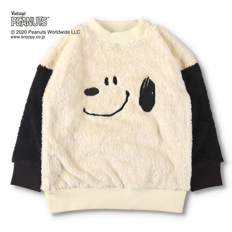 Peanuts スヌーピー ボアトレーナー 品番 Brsk Branshes ブランシェス のキッズファッション通販 Shoplist ショップリスト