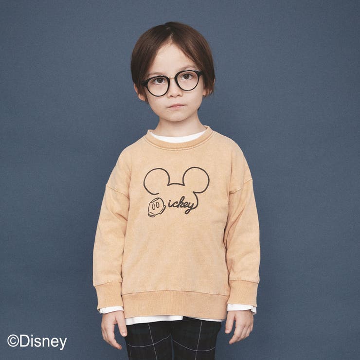 ミッキーマウス ピグメント染め長袖tシャツ 品番 Brsk Branshes ブランシェス のキッズ ファッション通販 Shoplist ショップリスト
