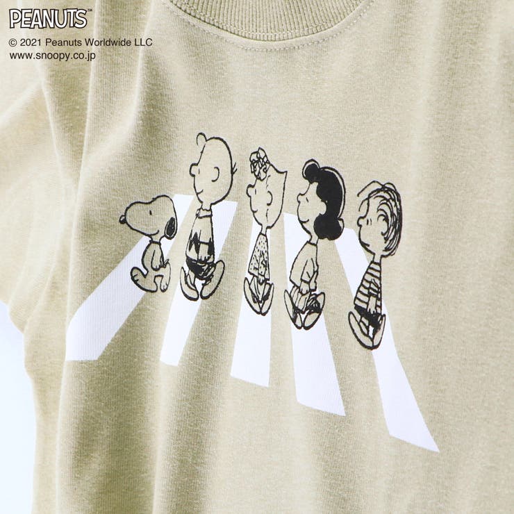 Peanuts スヌーピー フレンズ ゆるシルエット 8分袖tシャツ 品番 Brsk Branshes ブランシェス のキッズファッション通販 Shoplist ショップリスト