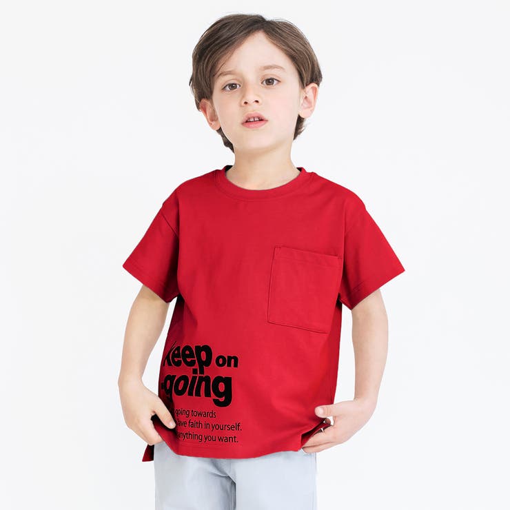 ポケットつき】ロゴグラフィック半袖Tシャツ 子供服 キッズ[品番