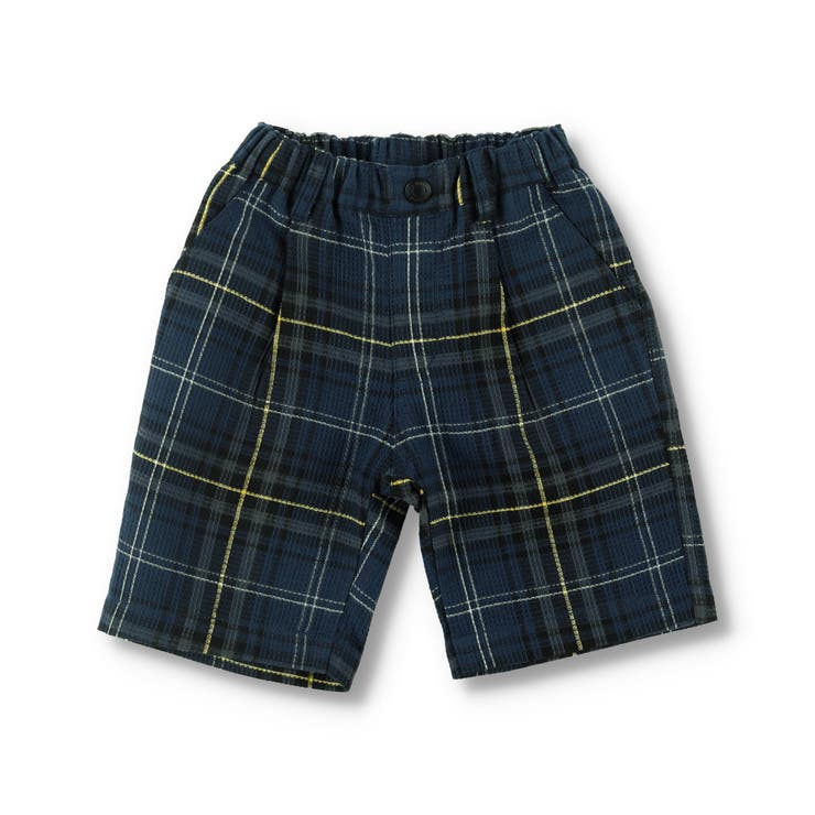 ハニカムチェック】ハーフパンツ 子供服 キッズ[品番：BRSK0002653